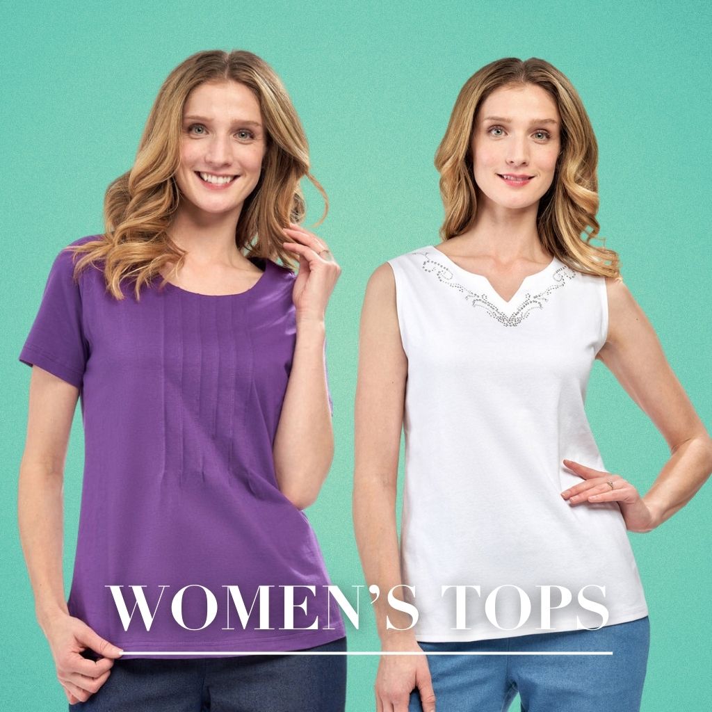 A staple in every wardrobe, our classic collection of women tops and shirts offer endless versatility. Crafted from soft and breathable fabrics, these tees come in various necklines and sleeve lengths to suit your style.