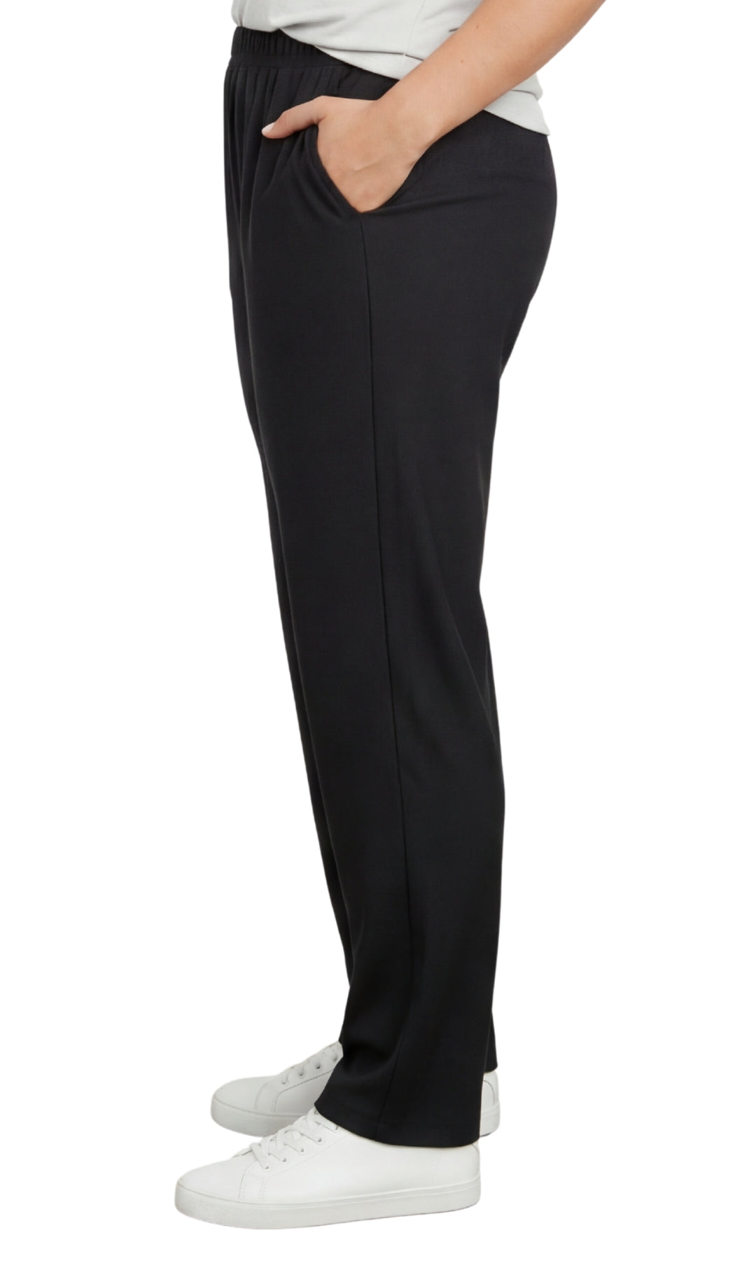 Women's Elastic Waist Pull On Jeans in Denim & Twill - Soft & Lightweight with a bit Stretch 16