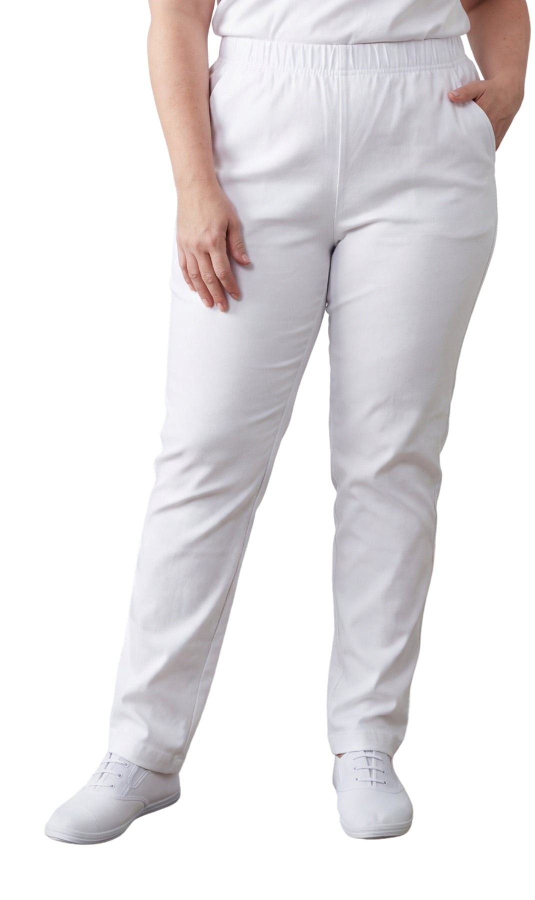 Women's Lightweight Pull-On Denim Jeans with Elastic Waist 60