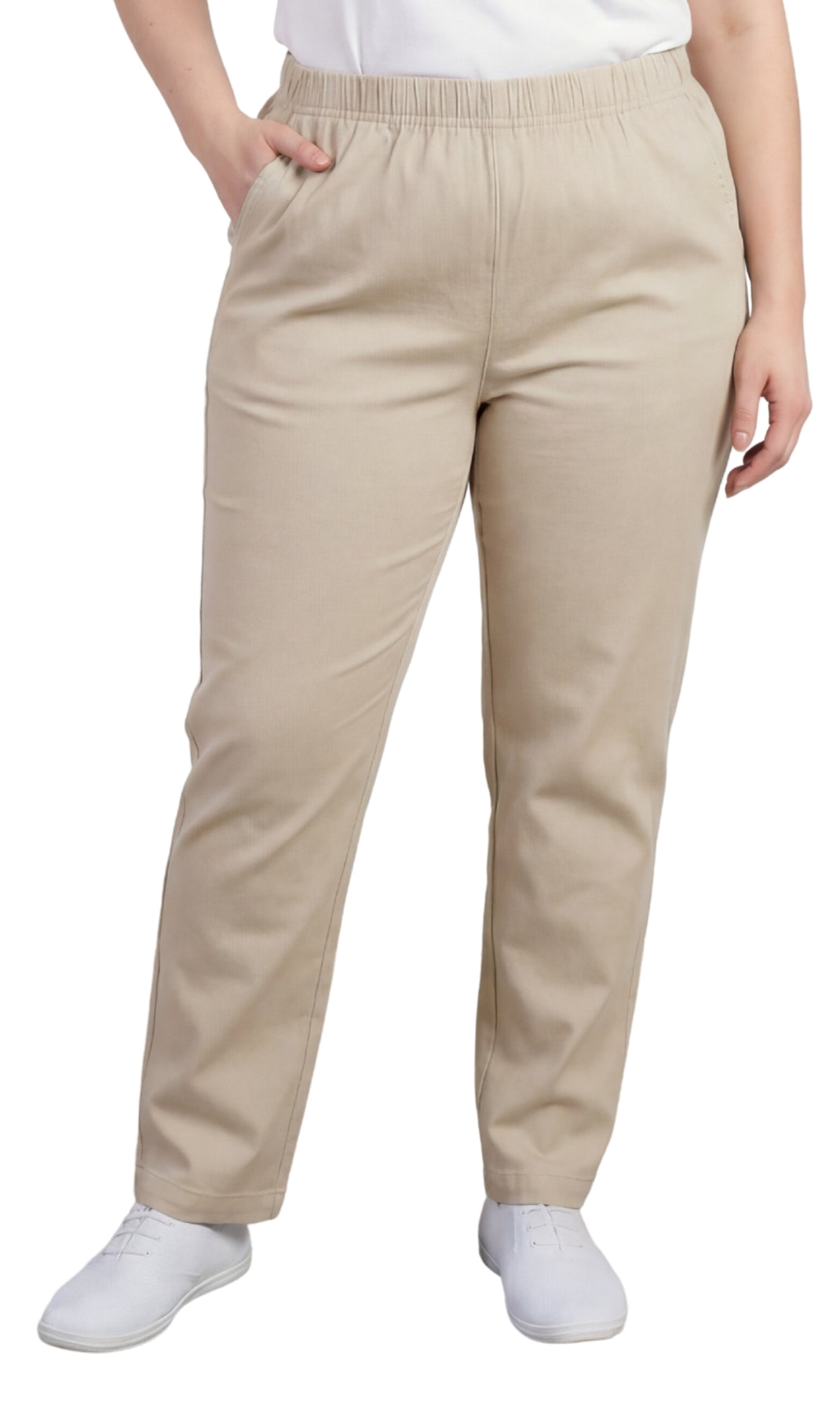 Women's Lightweight Pull-On Denim Jeans with Elastic Waist – Relaxed Fit Stretch Jeans for Casual Everyday Wear 28