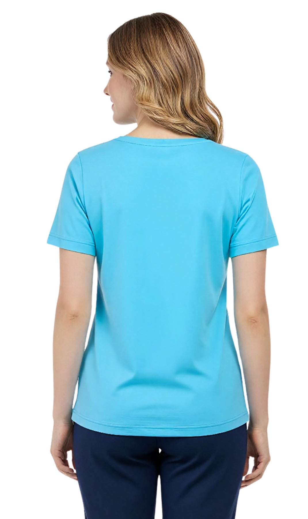 Women's Perfect Short-Sleeve V-Neck Tee Shirt - Cotton blend and Wrinkle Resistant 21
