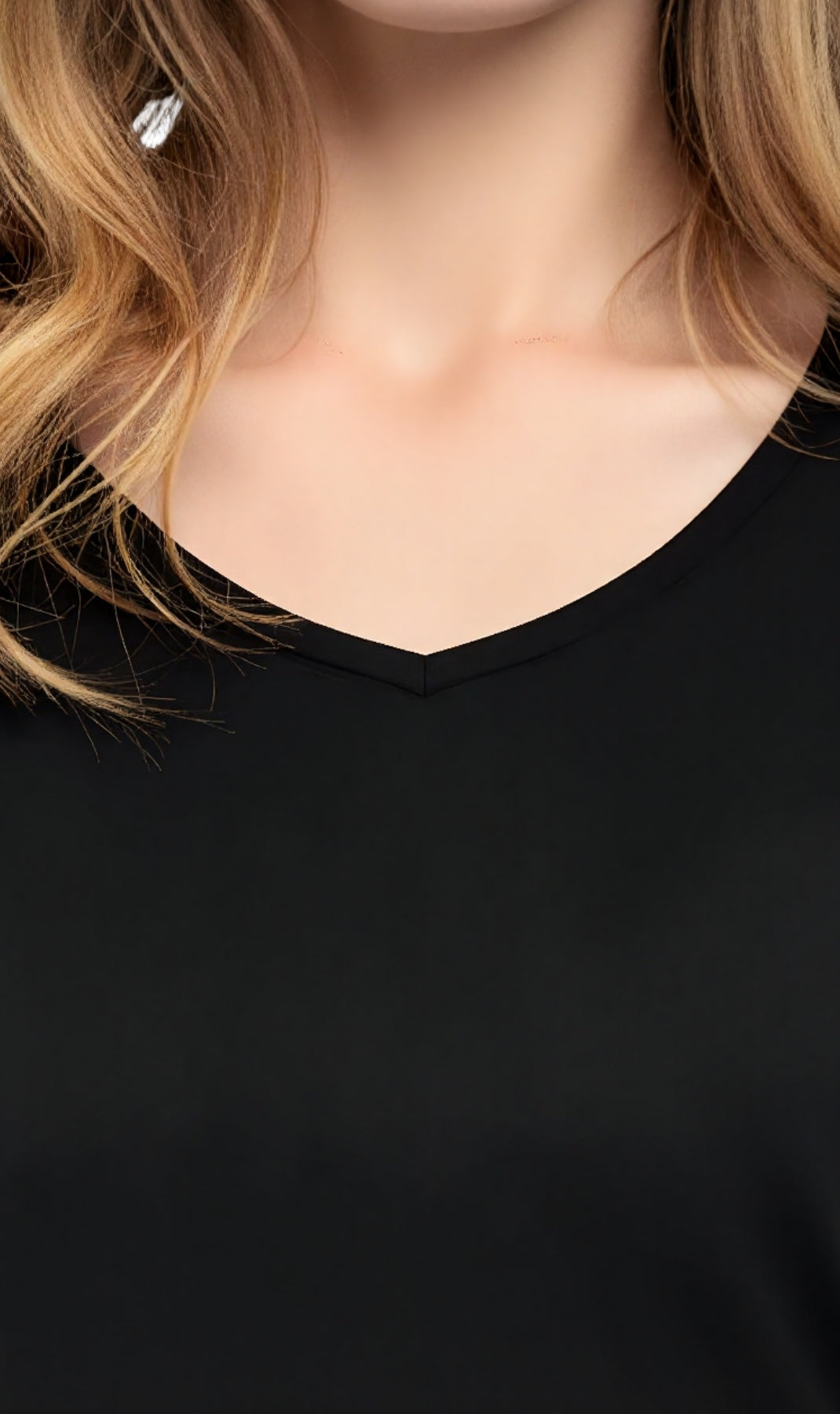 Women's Perfect Short-Sleeve V-Neck Tee Shirt - Cotton blend and Wrinkle Resistant 8