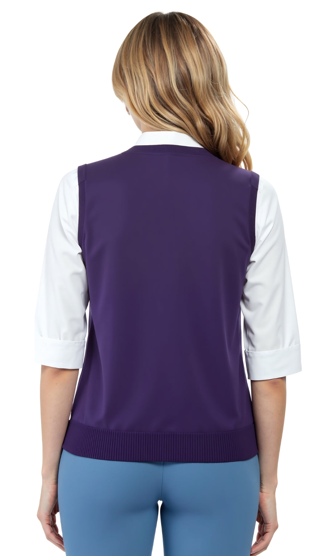 Womens Button Front Cable Knit Cardigan Sweater Vest 20