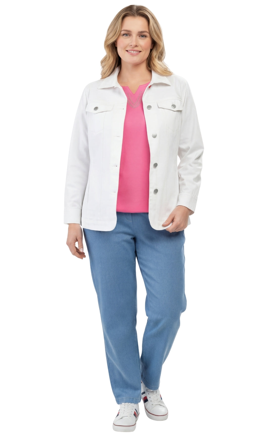 Women's Button Front Brushed Twill Jacket 7