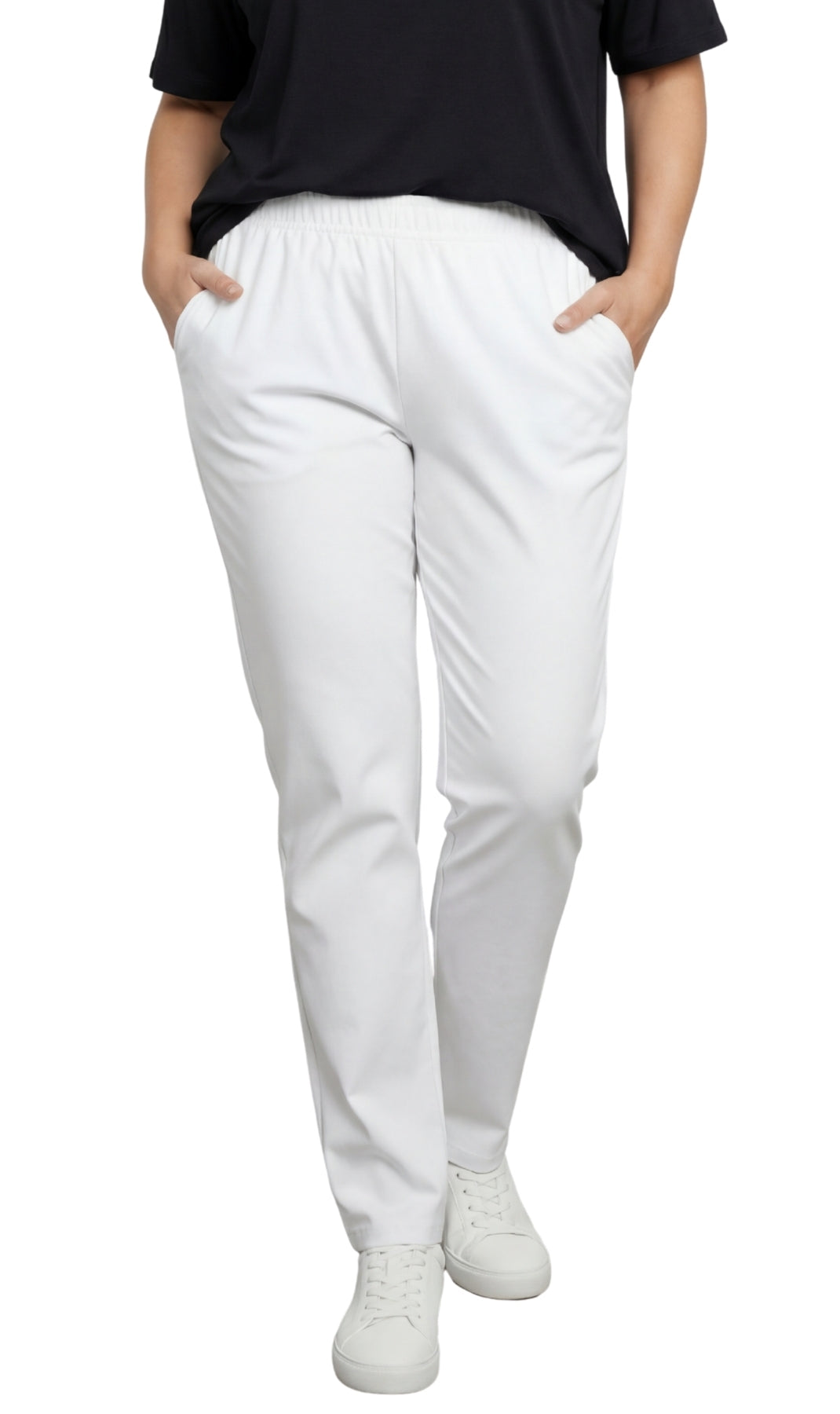Women's Lightweight Pull-On Denim Jeans with Elastic Waist 68