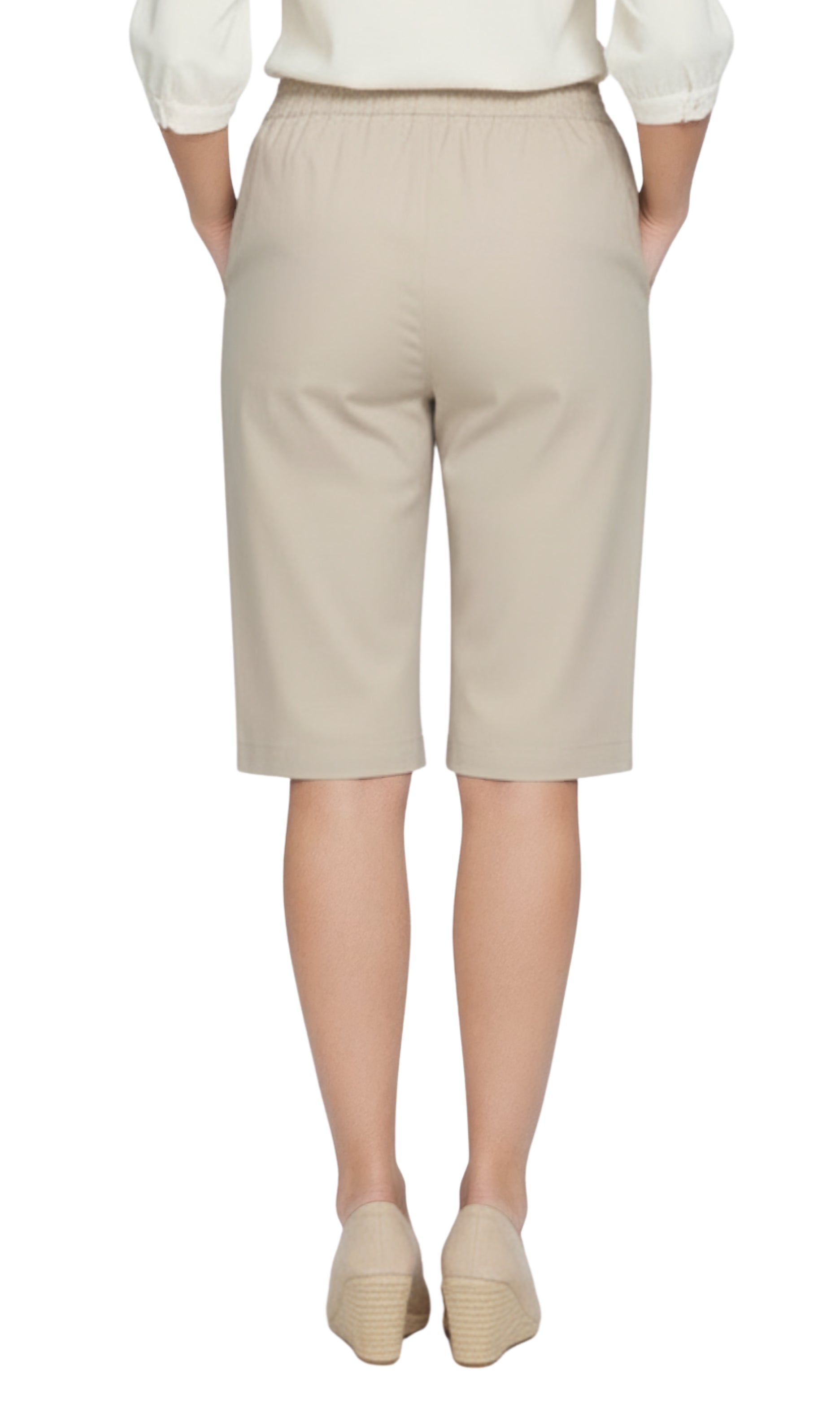 Women's Easy Pull on Bermuda Shorts in Denim and Twill 19