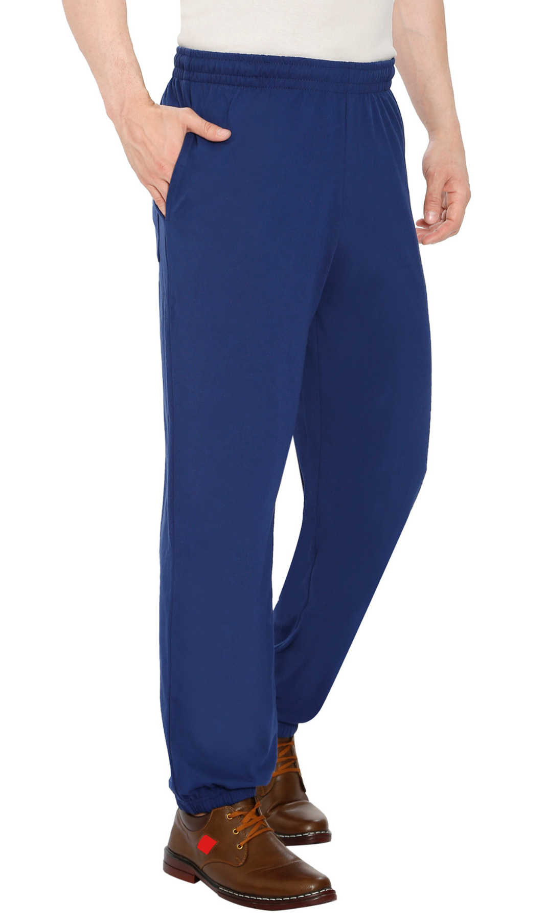 Mens Pull On Elastic Waist Knit Pants - Relaxed Dressing for Comfort 7