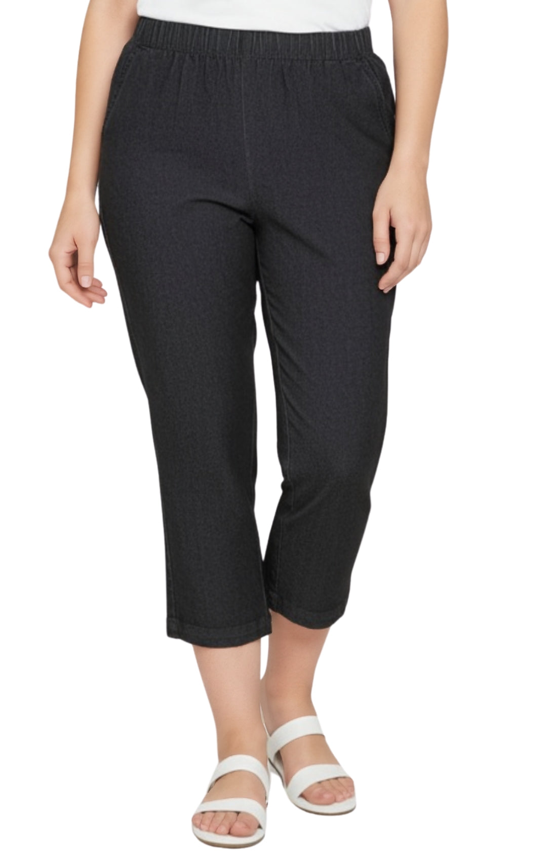 Women's Lightweight Stretch Denim Capri Pants – Comfortable Everyday Fit 71