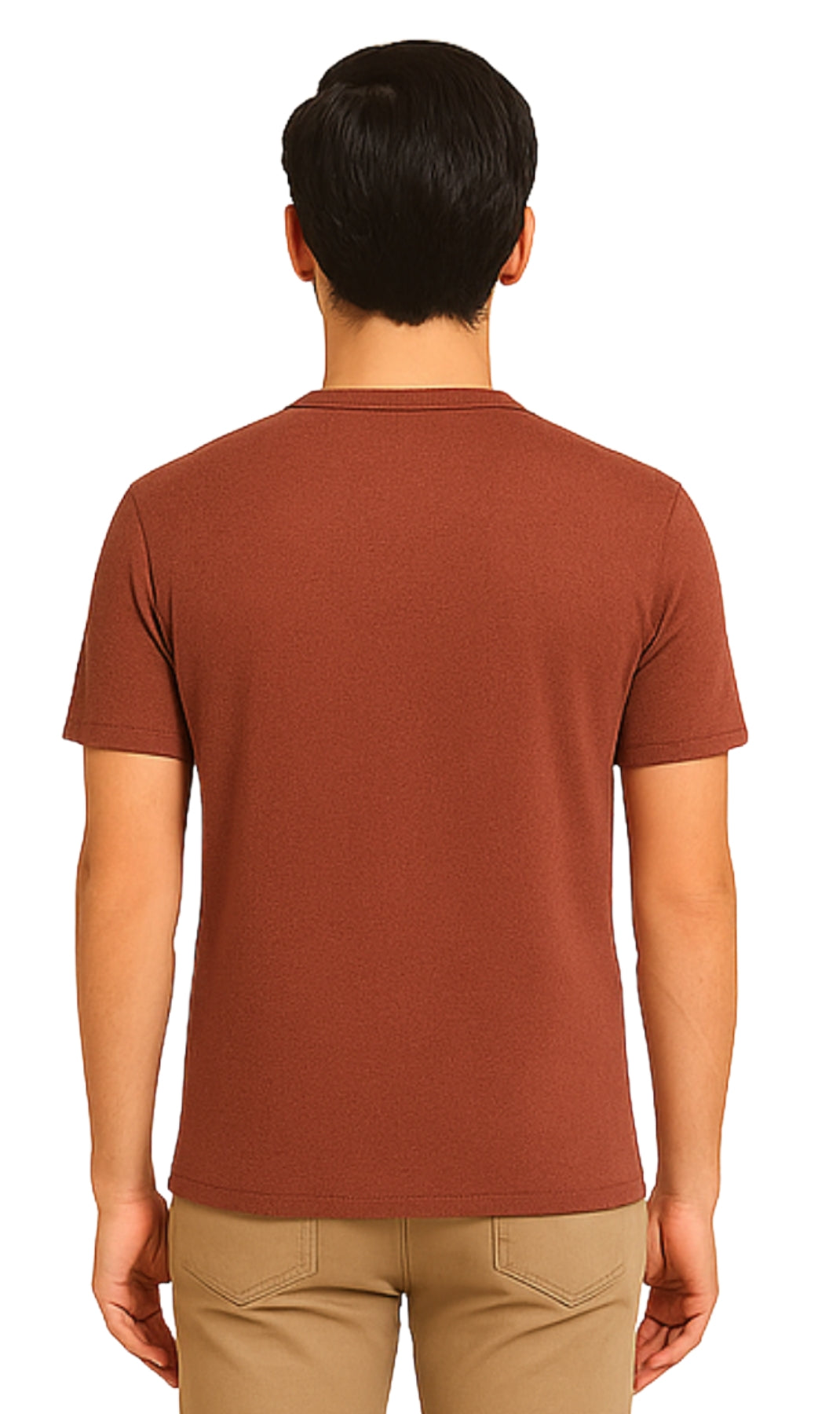 Men's Short Sleeve Henley Relaxed Fit Shirt with Pocket 16