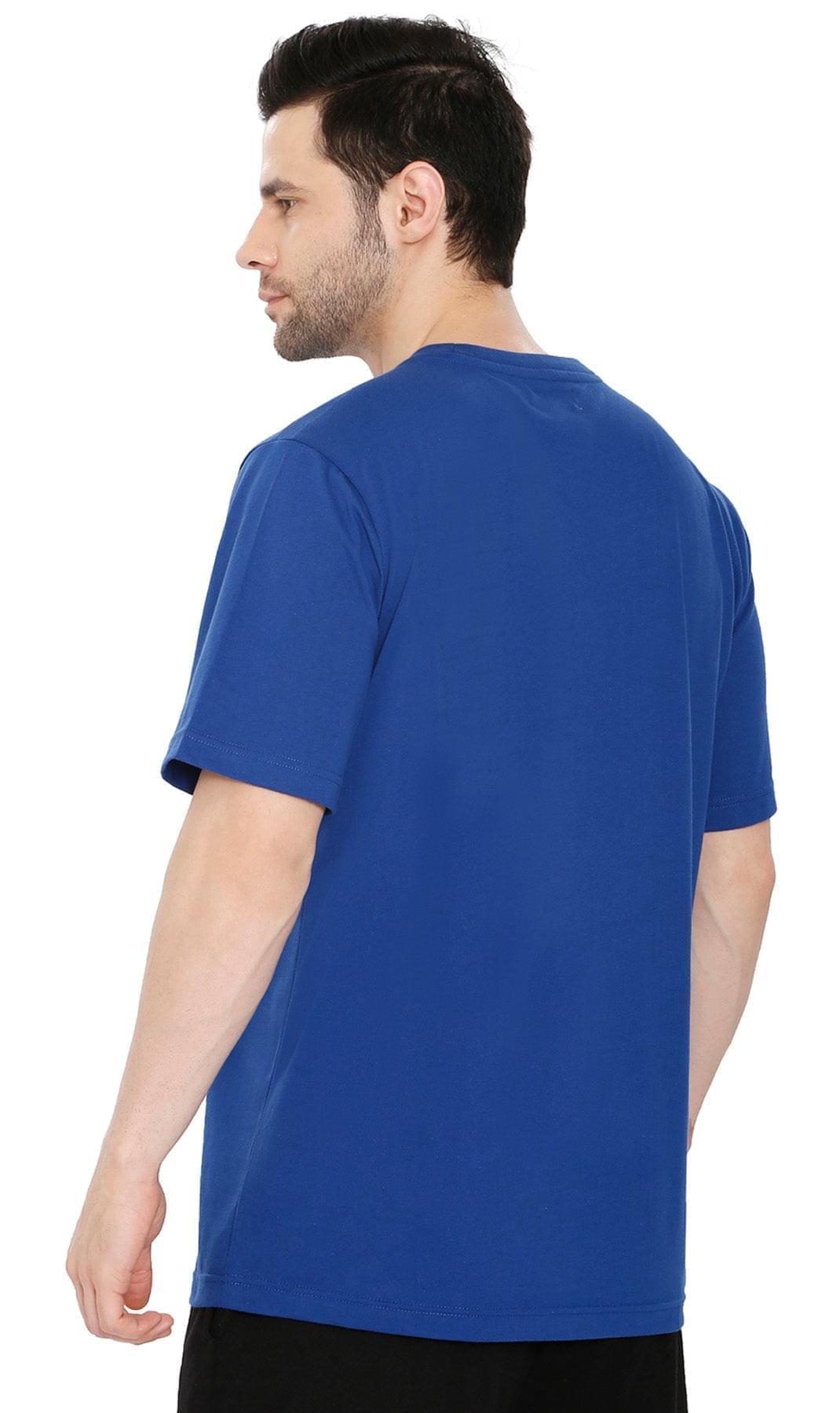 Men's Crew Neck Tee Shirt ÔÇô Essential Short Sleeve Tee For Everyday Royal - Back - TURTLE BAY APPAREL