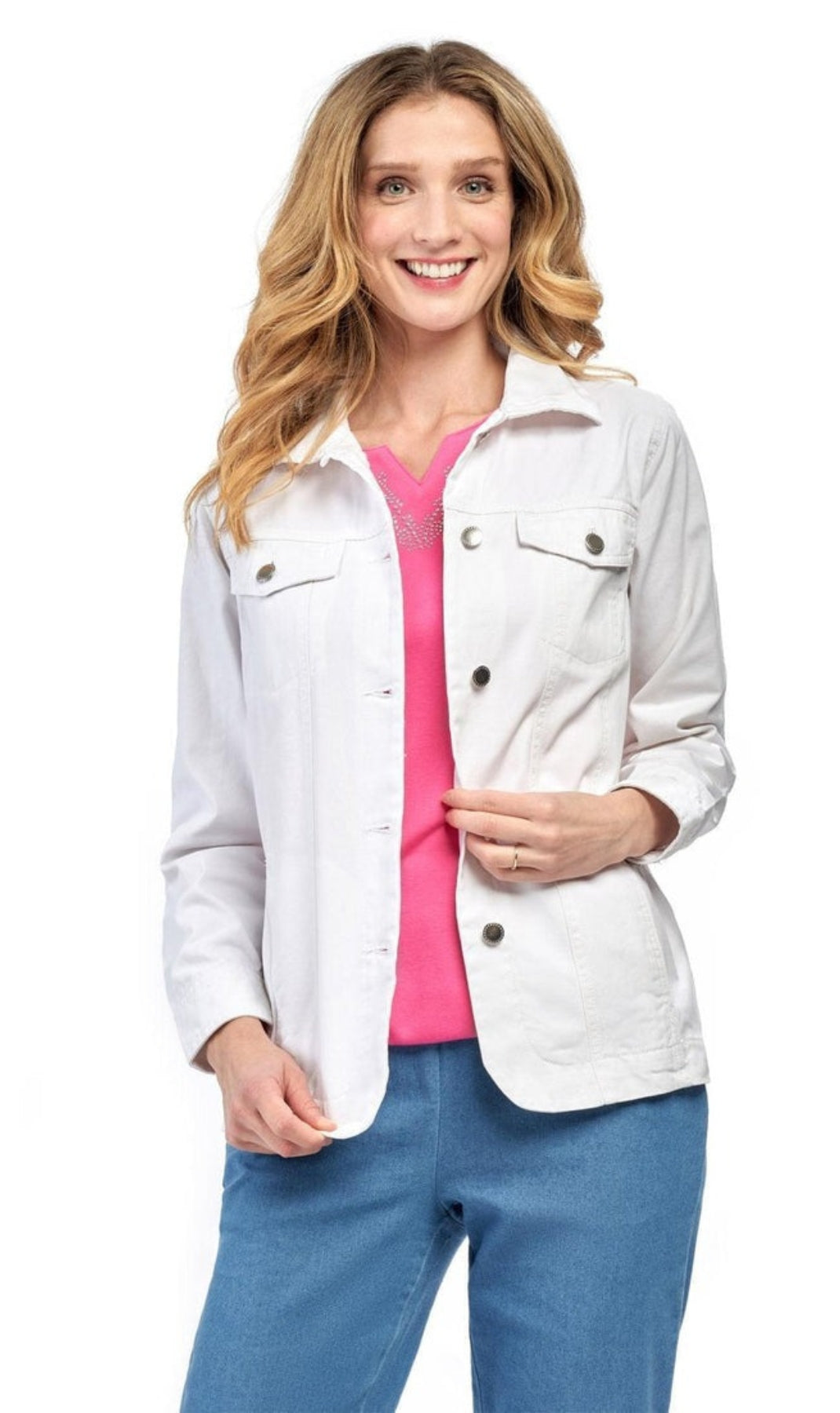 Women's Button Front Brushed Twill Jacket 6
